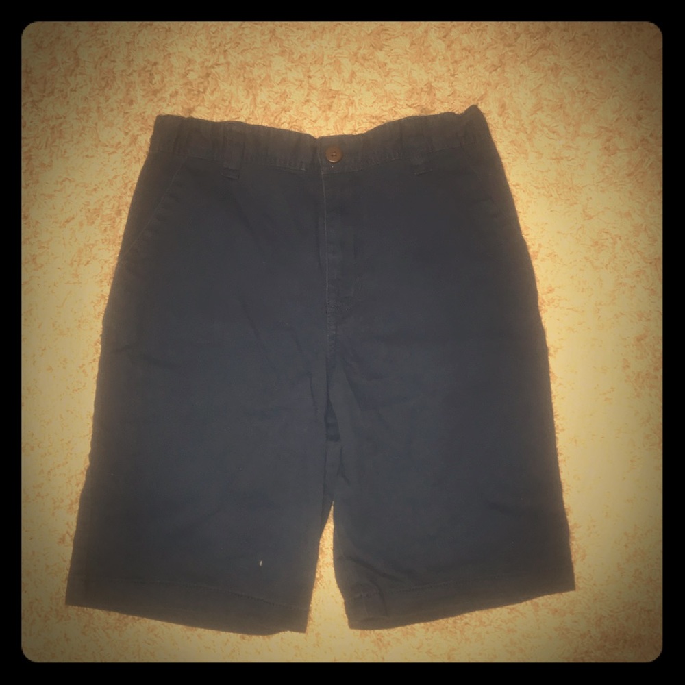 blue khaki shorts